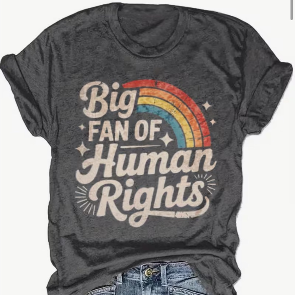 Gray Graphic Social Justice T-Shirt